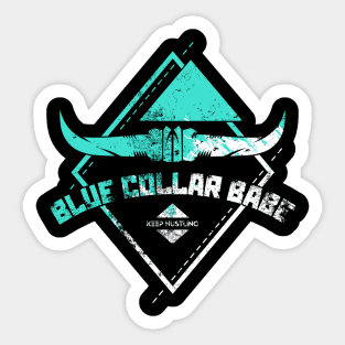 Blue Collar Babe Sticker